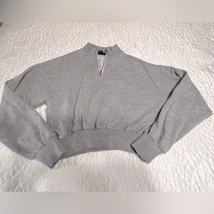 Forever 21 Grey Half Zip